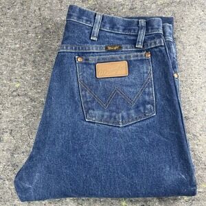 Wrangler Men's Cowboy Cut 13MWZ Pro Rodeo Jeans Original Fit 35x36 Denim Used
